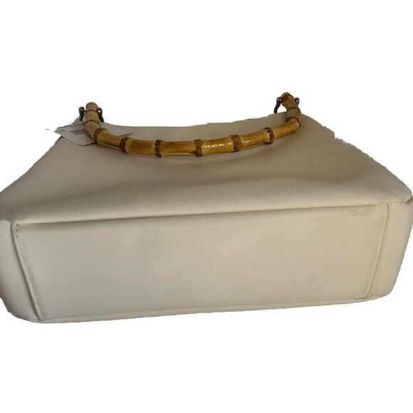 Valerie Steven’s NWT Cream‎ Bamboo Handle Handbag 99212 - Picture 11 of 11